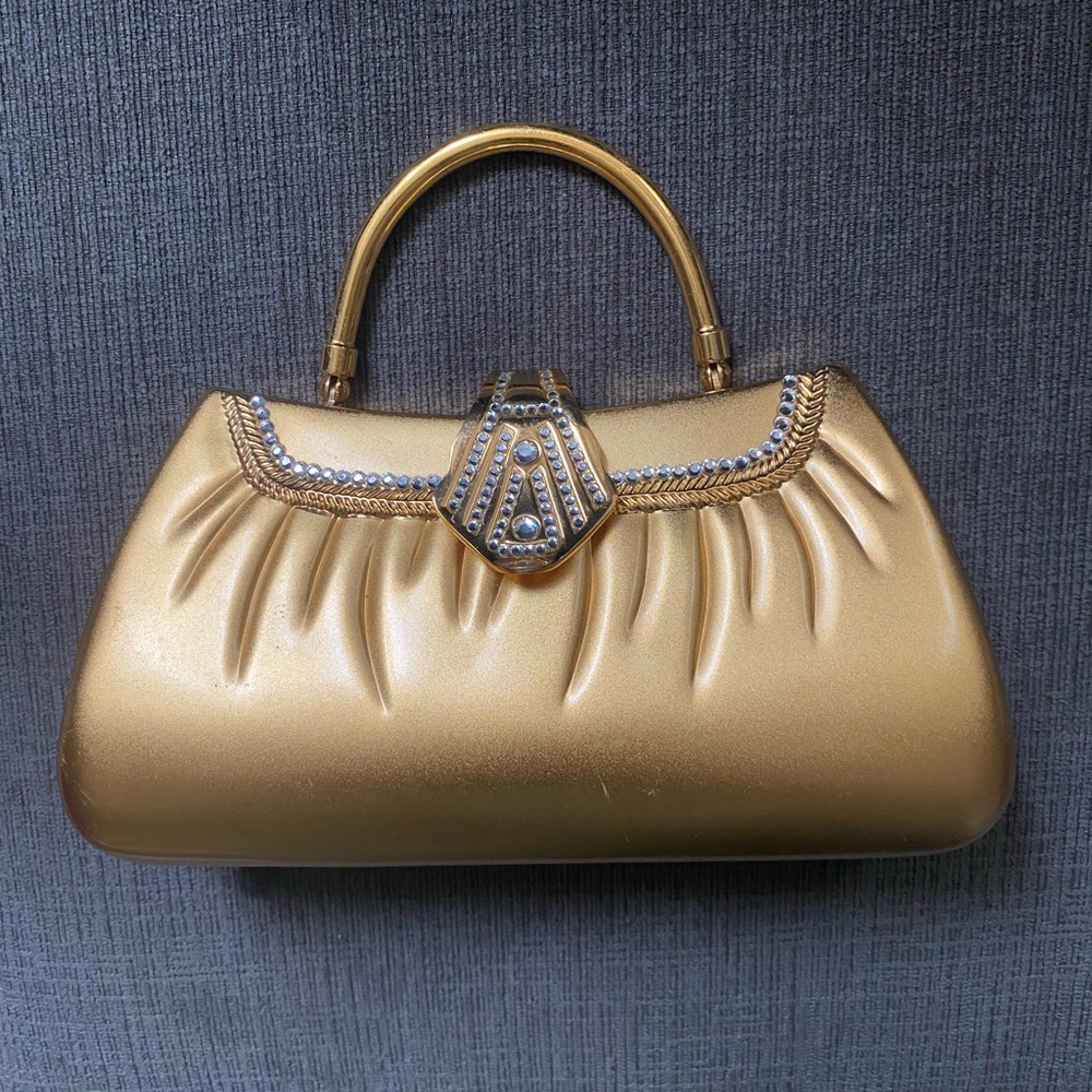 gold mini purse